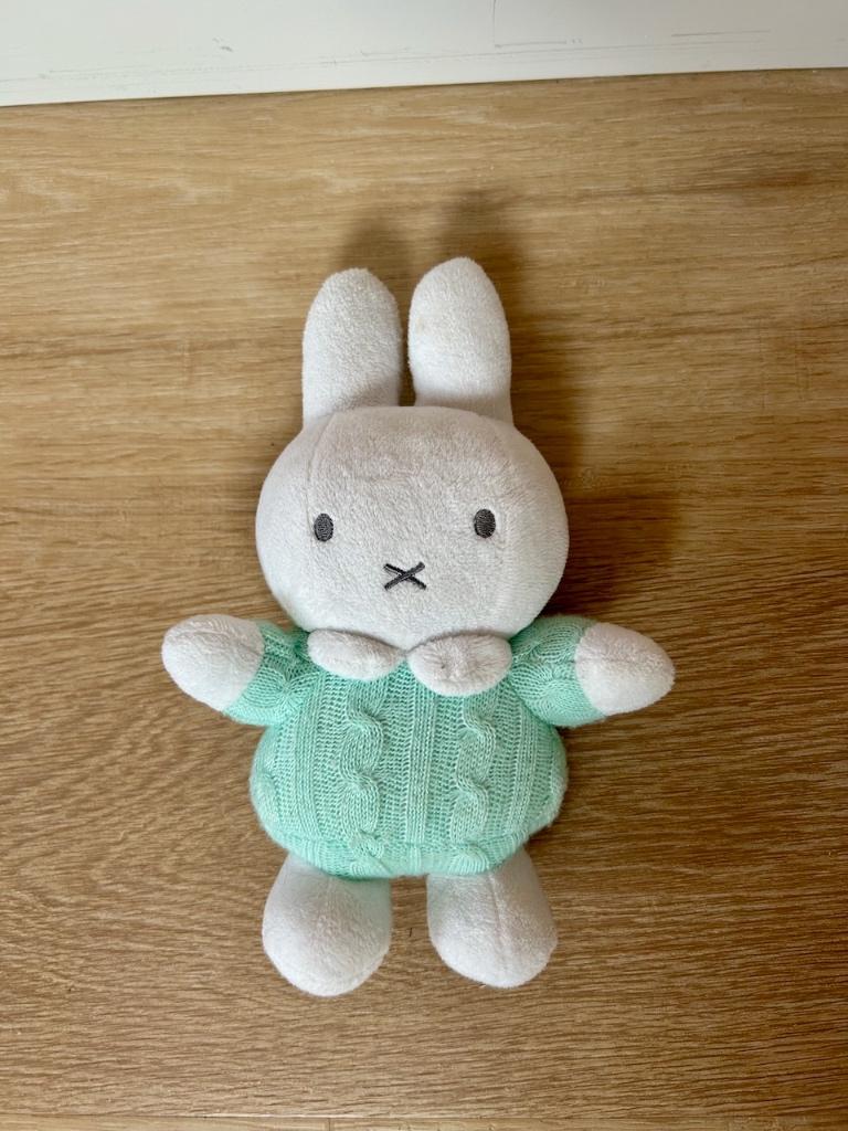 Z.g.a.n. Mintgroene knuffel / rammelaar van Nijntje, Met geluid, Konijn, Nijntje, Ophalen of Verzenden