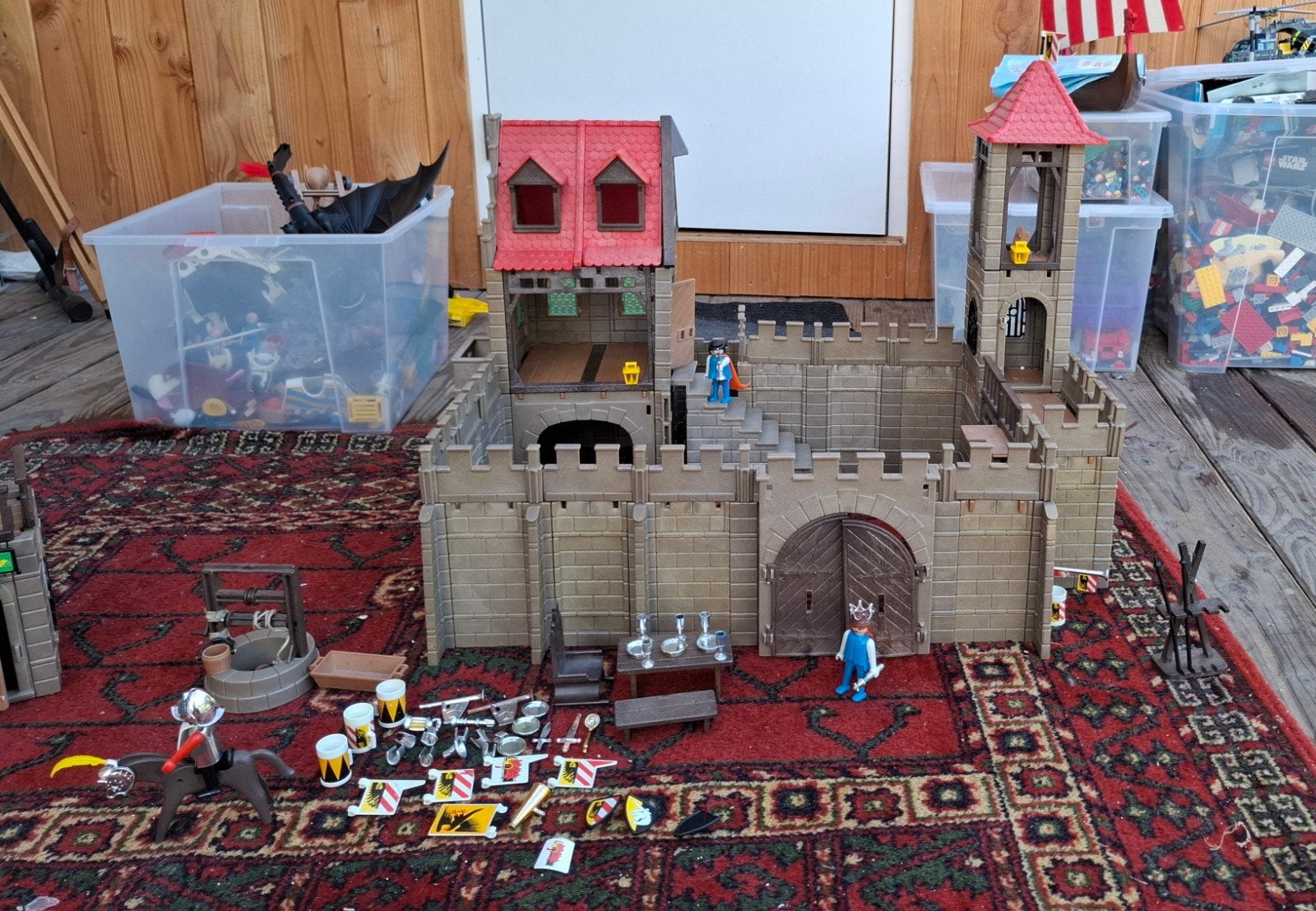 Playmobil Kasteel met veel accessoires en figuren, Gebruikt, Complete set, Kasteel/Fort, Historisch