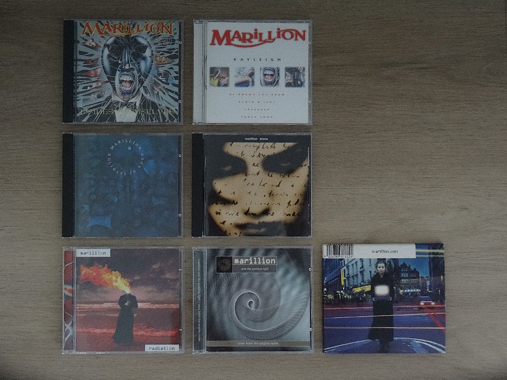 7 cd’s Marillion (waarvan 2 met Fish), in nieuwstaat, Cd's en Dvd's, Cd's | Rock, Ophalen of Verzenden, Nieuw in verpakking, Progressive Rock