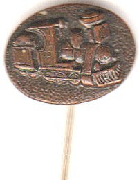 .Stoomlocomotief dik metalen speld vintage., Verzenden, Zo goed als nieuw, Transport