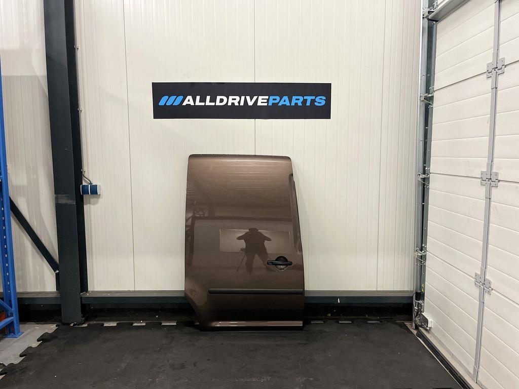 VW Volkswagen Caddy Schuifdeur rechts LH8Z bruin 2K5843108B, Auto-onderdelen, Gebruikt, -, -, Rechts