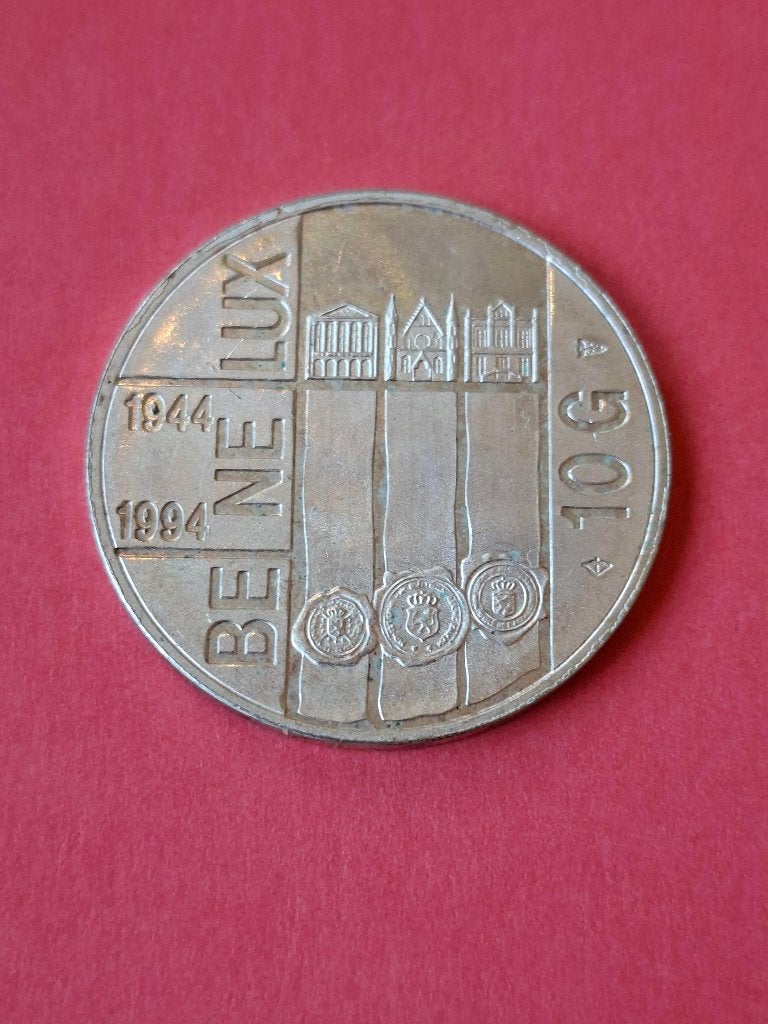 1994 tien gulden in zilver 50 jaar BeNeLux Verdrag, Postzegels en Munten, Munten | Nederland, Verzenden, Koningin Beatrix, Zilver
