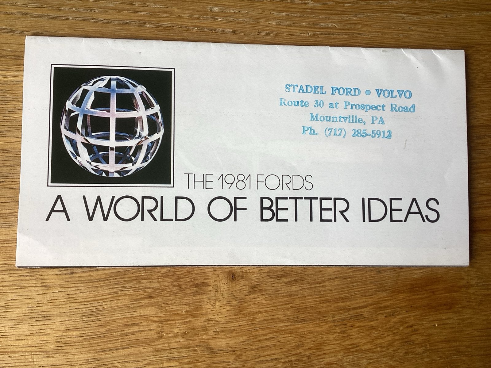 Ford Escort & Wagons 1981 Brochure - Stadel Ford Volvo, Ophalen of Verzenden, Gelezen, Ford
