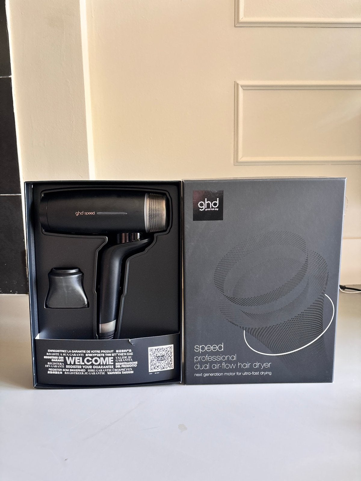 GHD Speed Professional Dual Air Flow Föhn - Zo goed als nieu, Ophalen of Verzenden, Zo goed als nieuw, Haarverzorging