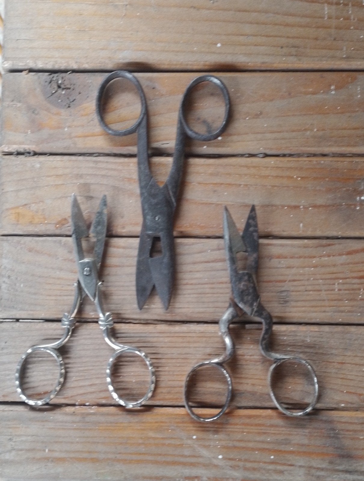 Antieke zeldzame knoopsgat scharen., Antiek en Kunst, Antiek | Gereedschap en Instrumenten, Ophalen