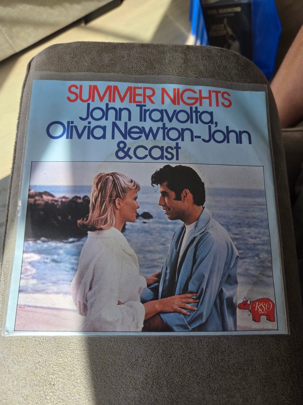 John Travolta & Olivia Newton-John - Summer Nights (7 inch), Gebruikt, Fotohoes, Filmmuziek en Soundtracks, 7 inch