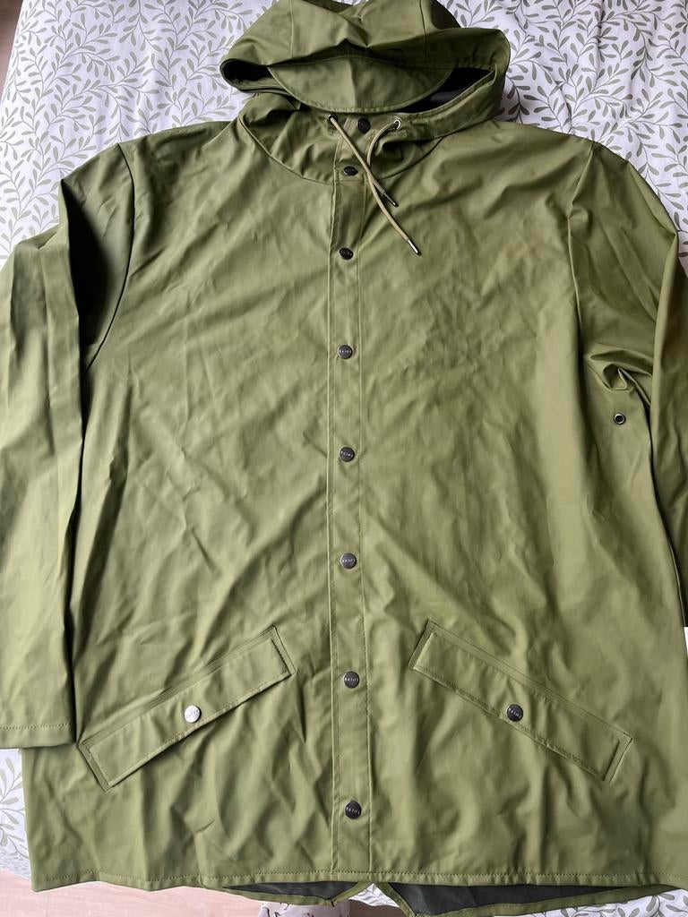 Groene Rains regenjas maat L/XL, Caravans en Kamperen, Regenkleding, Ophalen of Verzenden, Zo goed als nieuw, Regenjas, Heren