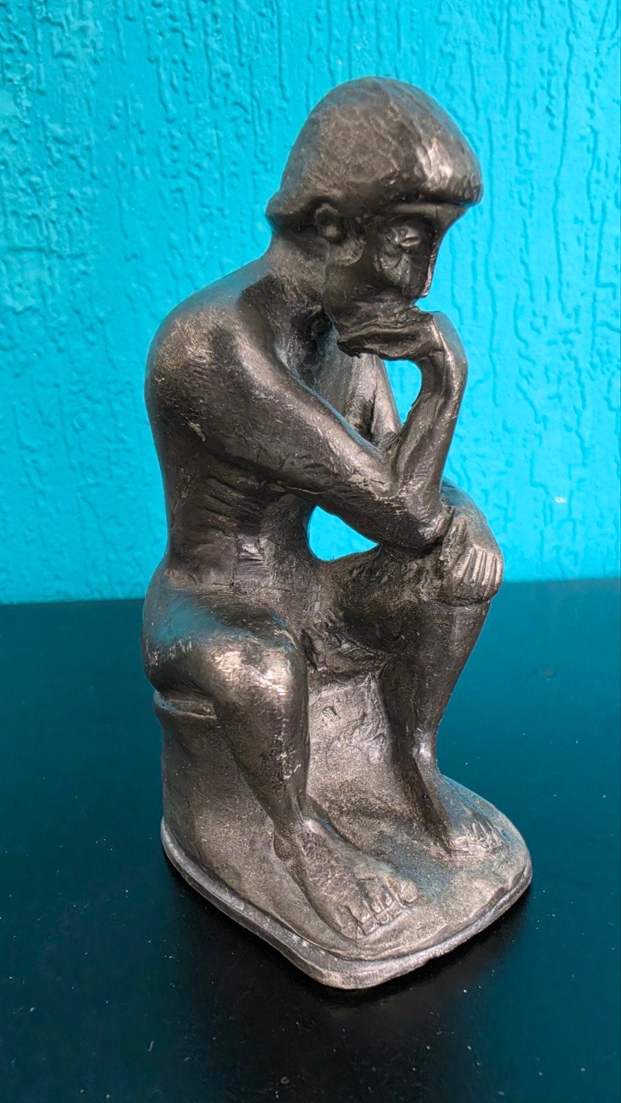 De Denker van Rodin - Tin sculptuur 1994, Ophalen of Verzenden