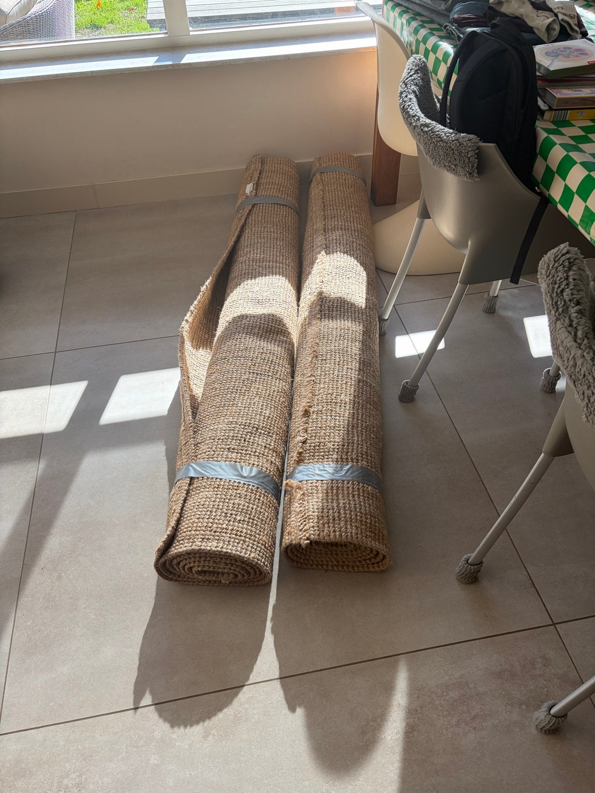 IKEA LOHALS Vloerkleed, glad geweven, naturel, 200x300 cm, Ophalen, Beige, Zo goed als nieuw, 200 cm of meer