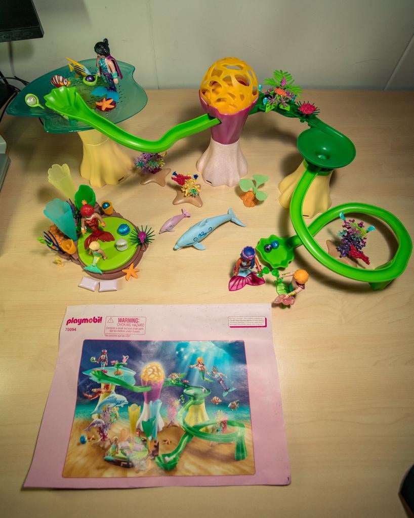Playmobil Magic - Koraalpaviljoen met lichtkoepel, Kinderen en Baby's, Speelgoed | Playmobil, Ophalen of Verzenden, Gebruikt, Complete set