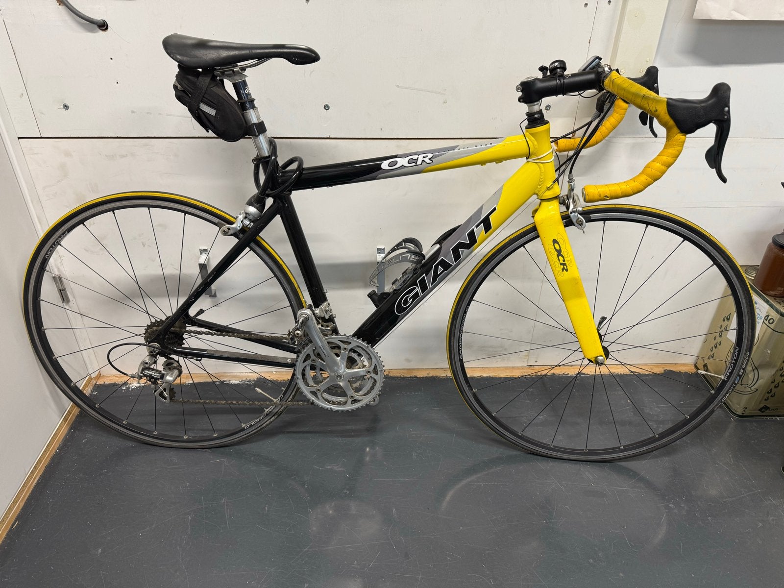 Giant OCR Racefiets - 57 inch frame, geel/zwart, Fietsen en Brommers, Fietsen | Racefietsen, Ophalen, 28 inch, Gebruikt, Heren