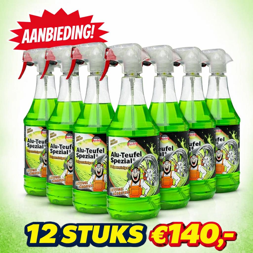 Alu Teufel Spezial Velgenreiniger 12 x 1000ml, Ophalen of Verzenden