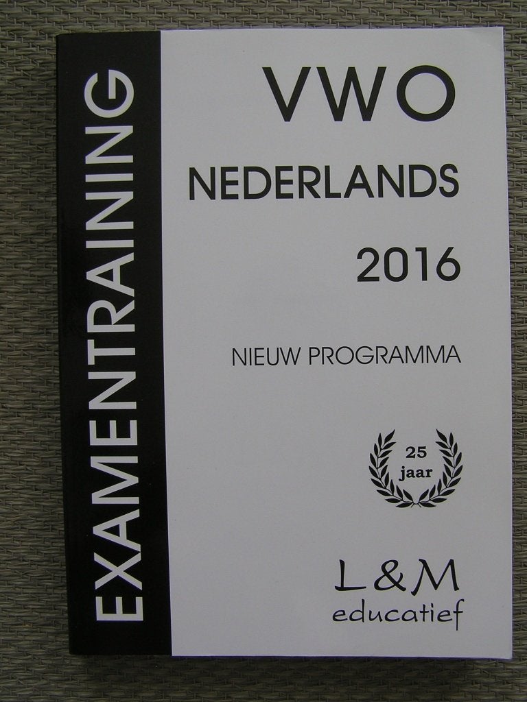 Examentraining VWO Nederlands 2016 * ISBN 9789054892809., Boeken, Ophalen of Verzenden, Nieuw, VWO, Nederlands
