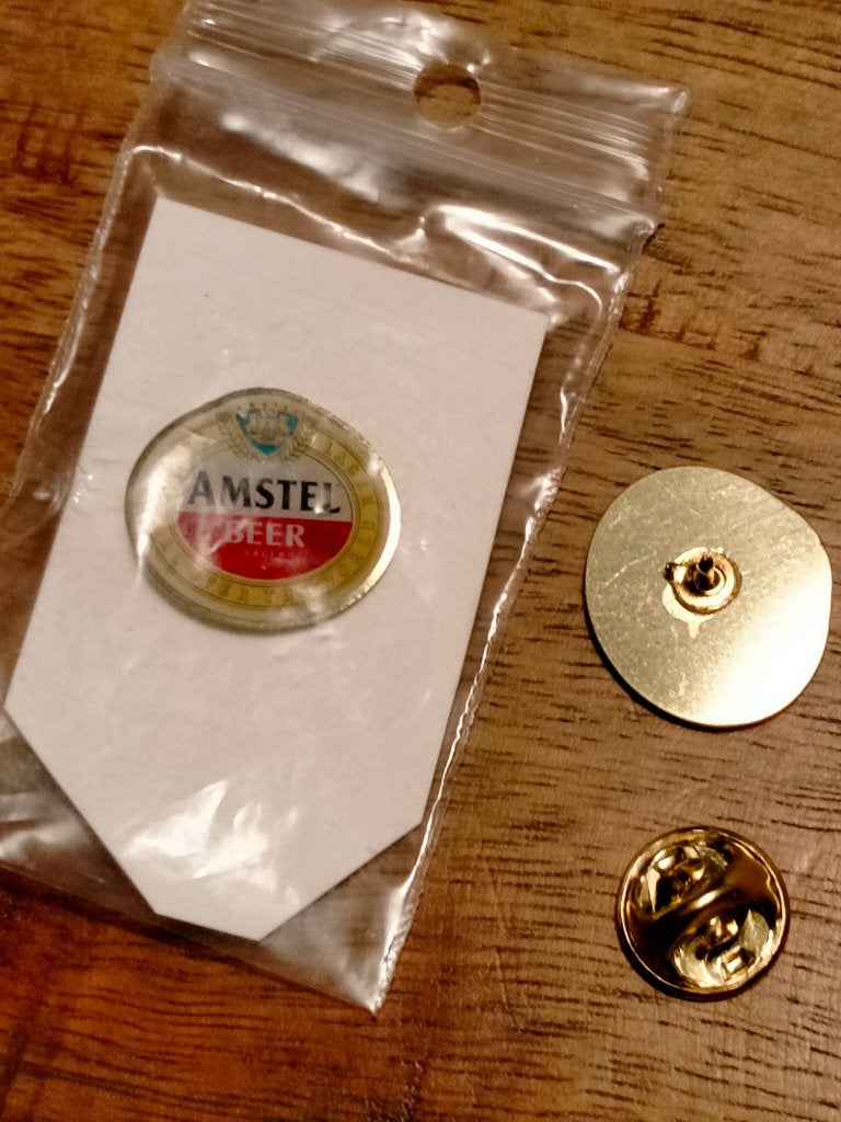 Amstel Beer Bier logo pin drank merk reclame, Verzamelen, Verzenden, Zo goed als nieuw
