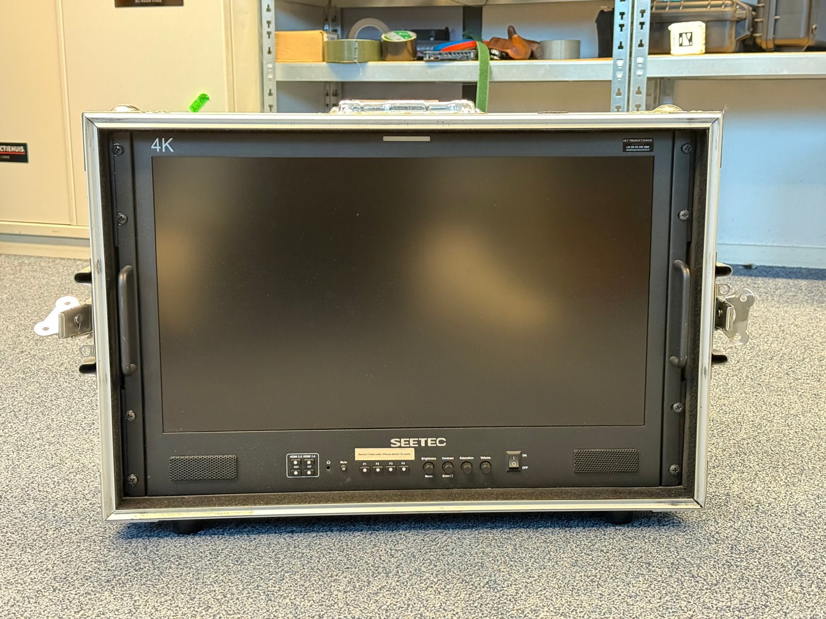 SEETEC LUT215 21,5” 3D-LUT broadcastmonitor met flightcase, Computers en Software, Monitoren, 60 Hz of minder, HDMI, Ophalen of Verzenden