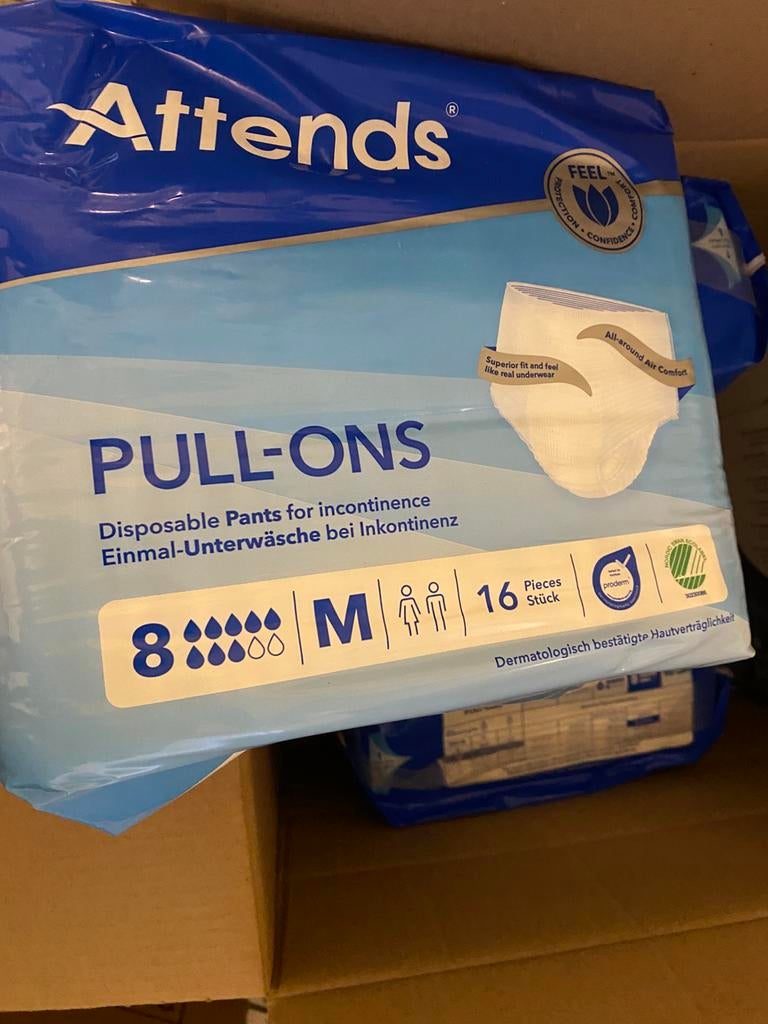 Attends pull ons maat 8, Diversen, Verpleegmiddelen, Ophalen of Verzenden, Nieuw