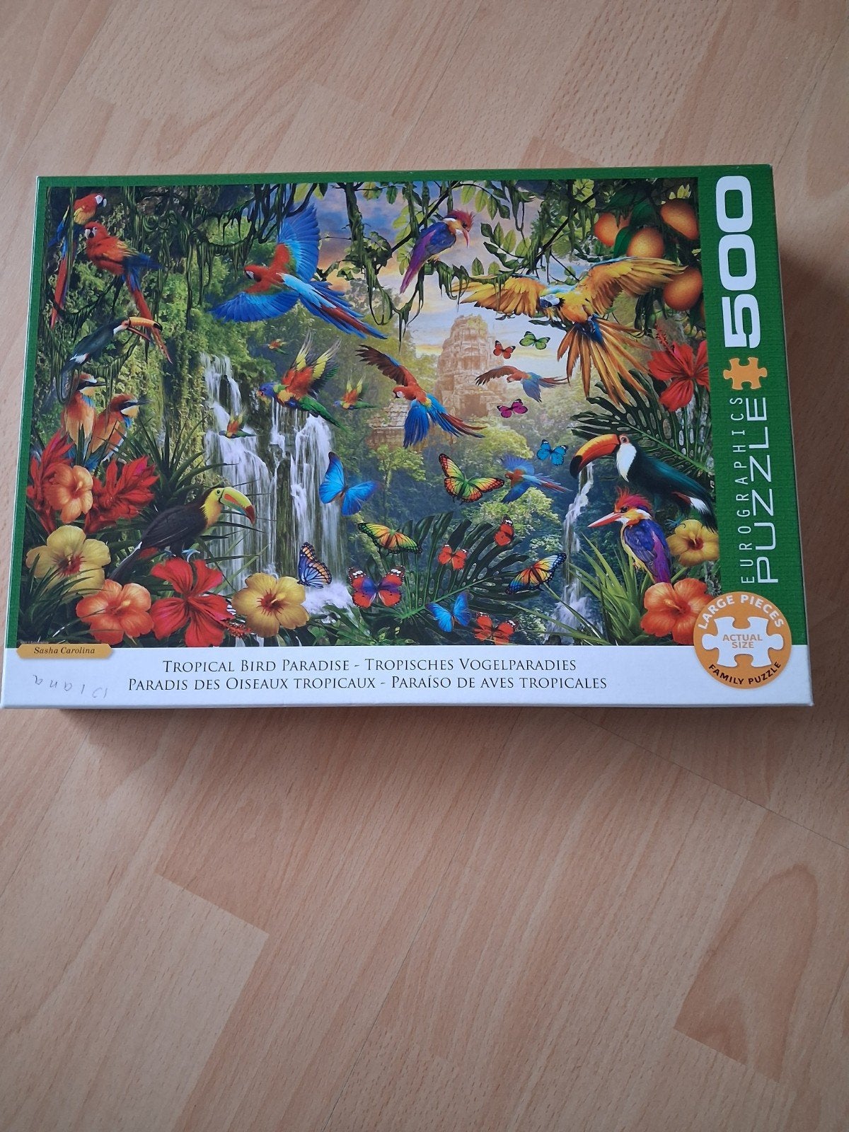 Eurographics Legpuzzel 500 stukjes - Tropical Bird Paradise, Hobby en Vrije tijd, Ophalen of Verzenden, 500 t/m 1500 stukjes, Zo goed als nieuw