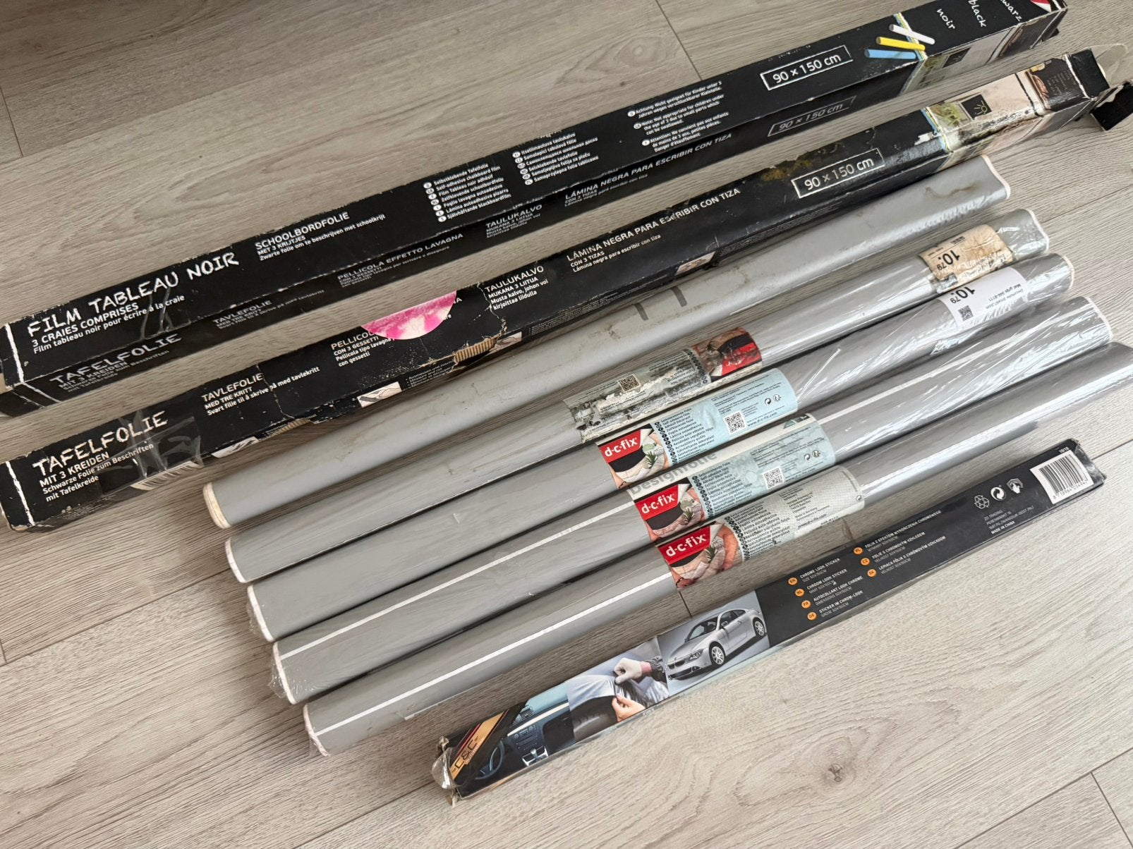 NIEUW 8 x Zelfklevende Folie Raamfolie Tafelfolie Kast, Ophalen, Nieuw