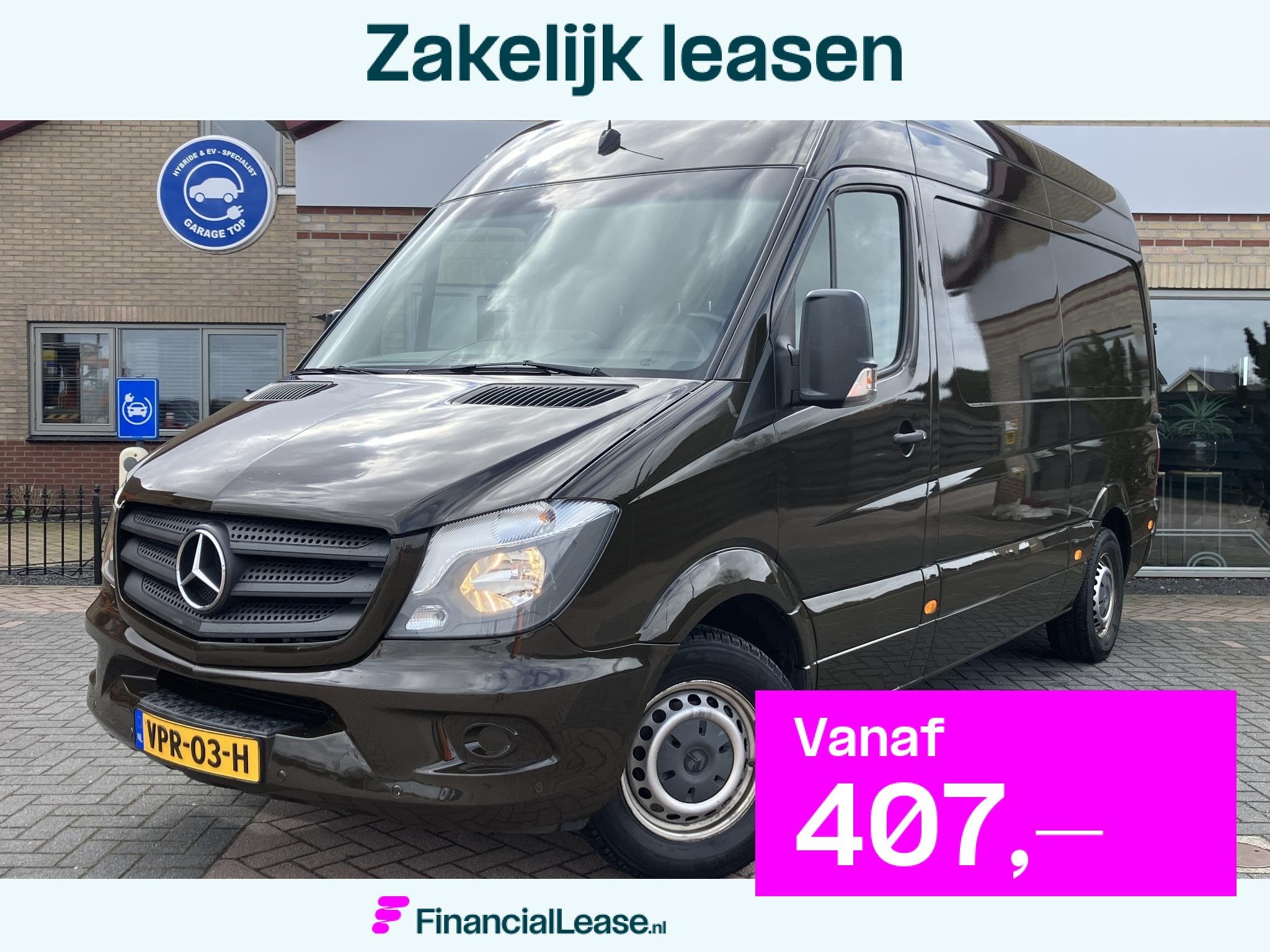 Mercedes-Benz Sprinter 313 L2H2 | Trekhaak | Cruise control, Voorwielaandrijving, Euro 5, Stof, Gebruikt