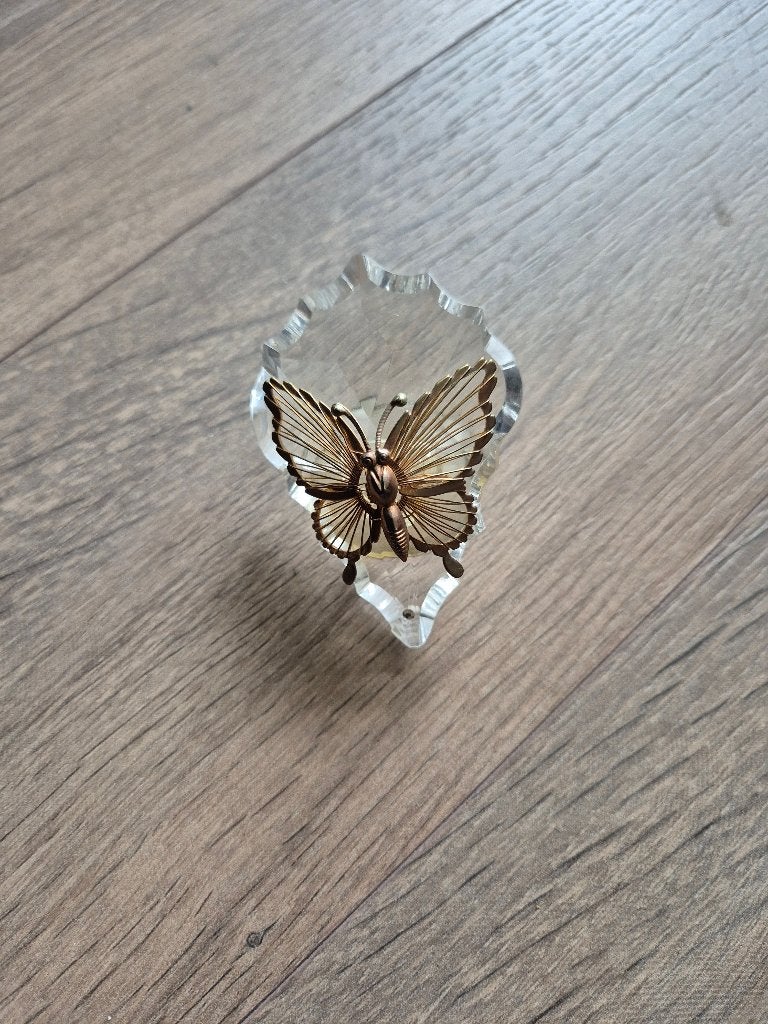 Kristal vlinder raamdecoratie met zuignap, Huis en Inrichting, Ophalen of Verzenden, Nieuw