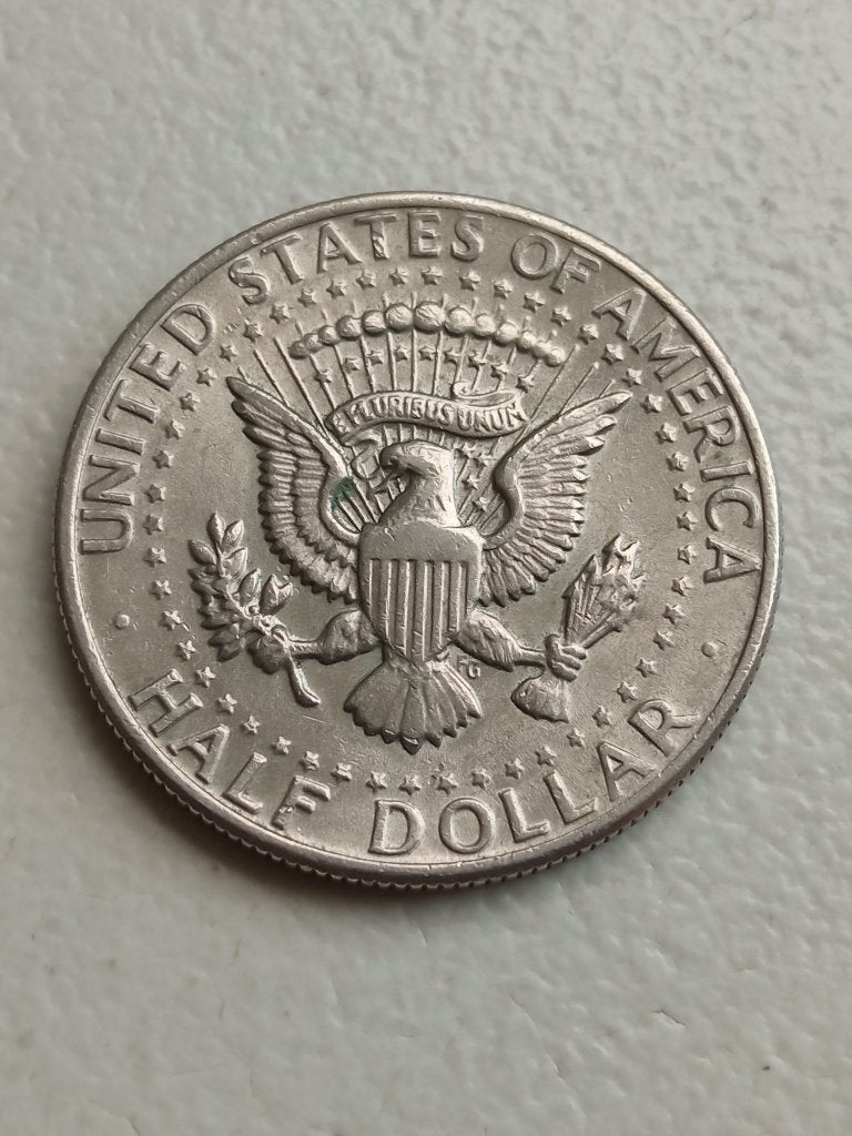 Verenigde staten 1/2 dollar 1972 D., Ophalen of Verzenden, Noord-Amerika, Losse munt