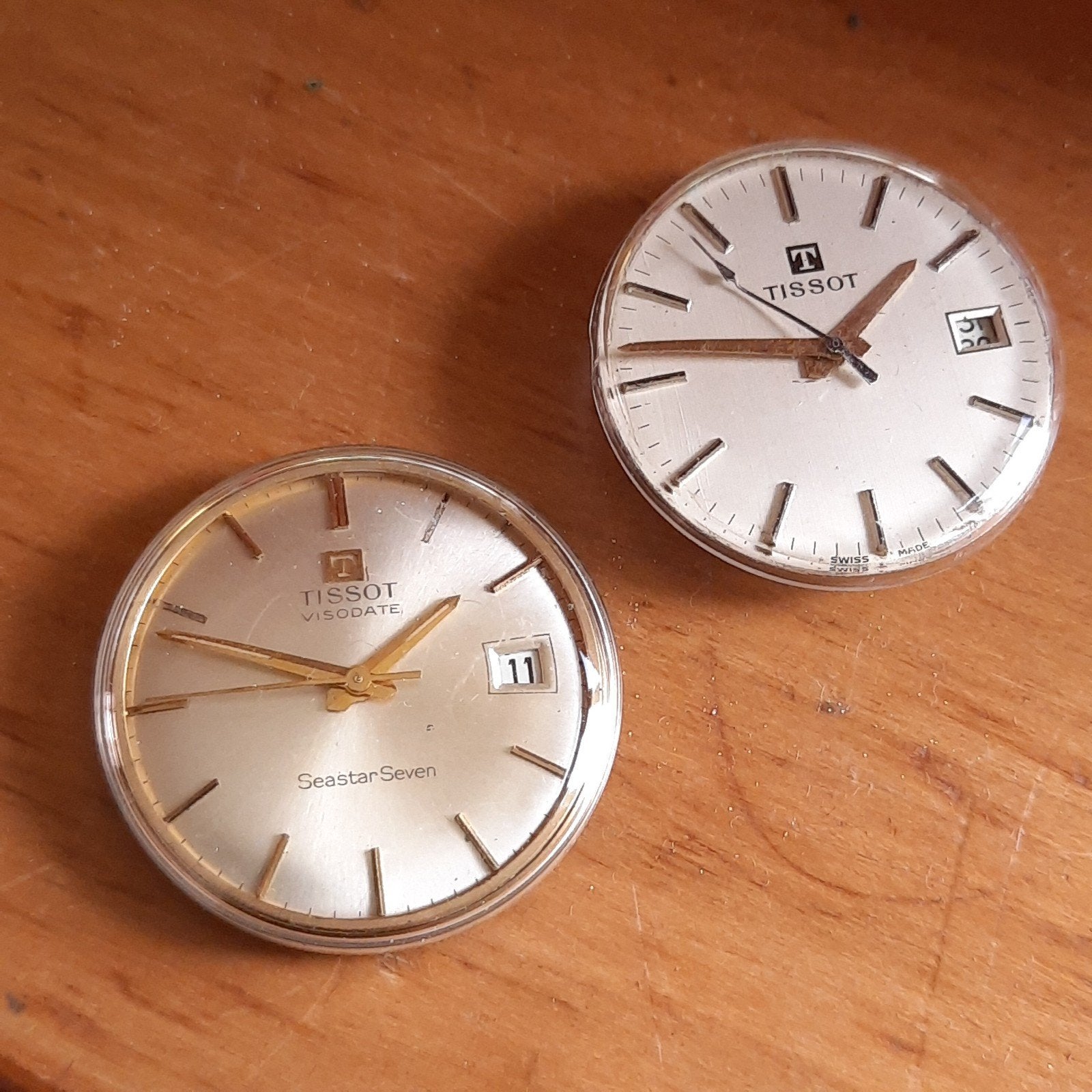 Twee TISSOT Uurwerken uit Gouden Horloges, Verzenden, Zo goed als nieuw, Goud, Overige merken