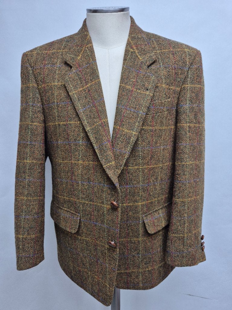 Harris Tweed blazer colbert maat 50/52, Maat 52/54 (L), Harris Tweed, Bruin, Ophalen of Verzenden