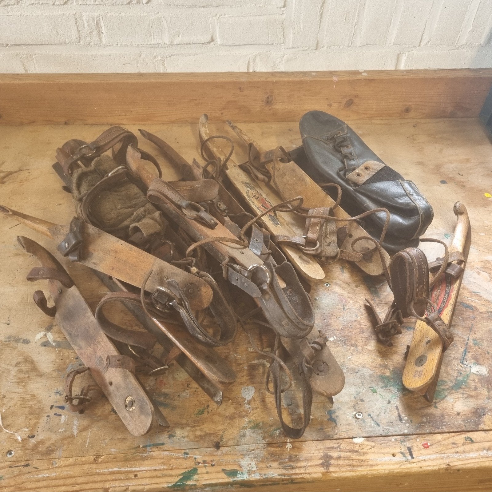 Oude houtjes antiek, Sport en Fitness, Schaatsen, Ophalen of Verzenden, Overige typen, Overige merken