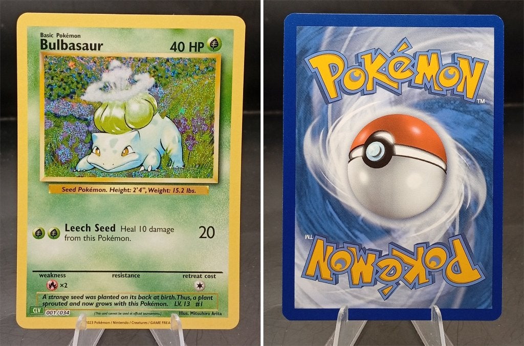 Bulbasaur (CLV 001) - Near Mint, Ophalen of Verzenden, Zo goed als nieuw, Losse kaart