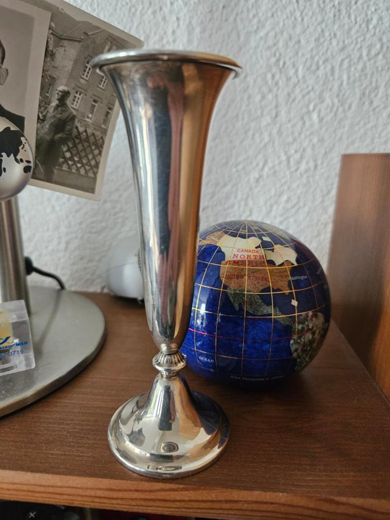 Vintage Zilveren Vaasje - Elegant en Tijdloos, Ophalen of Verzenden