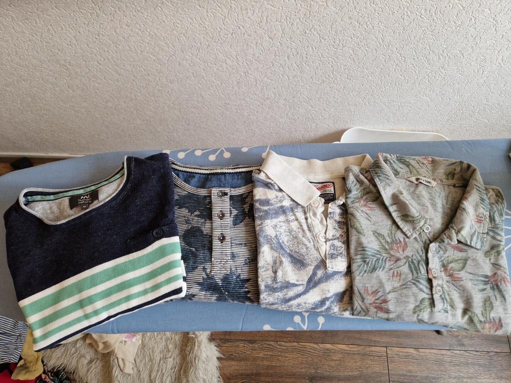 4 mooie kwaliteit shirts maat M, Caravans en Kamperen, Tenten, Ophalen of Verzenden, Zo goed als nieuw