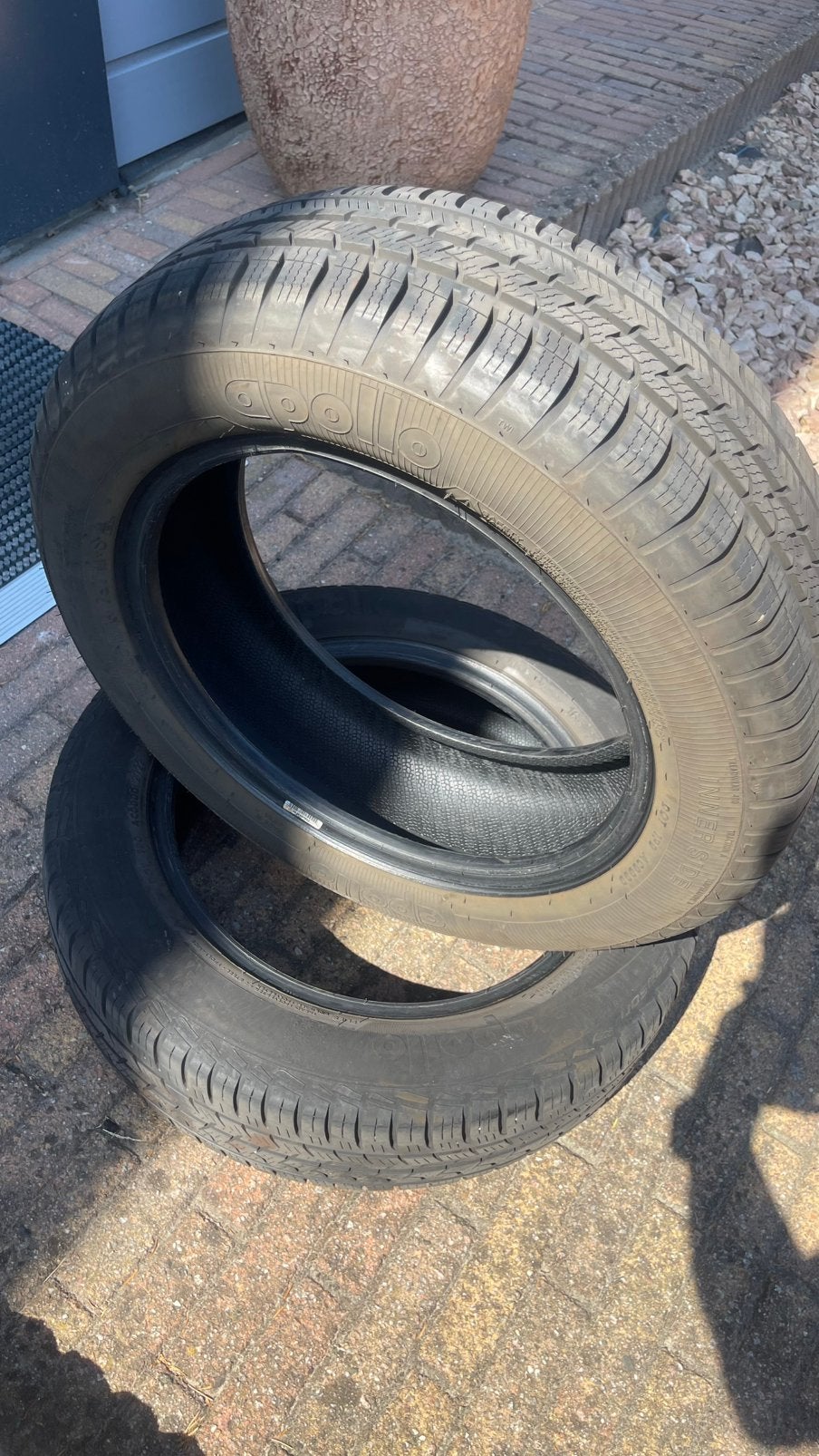 Apollo banden maat 165/65/14 all season 5.5 a 6.0 mm, Auto-onderdelen, Banden en Velgen, Ophalen, 14 inch, Gebruikt, All Season