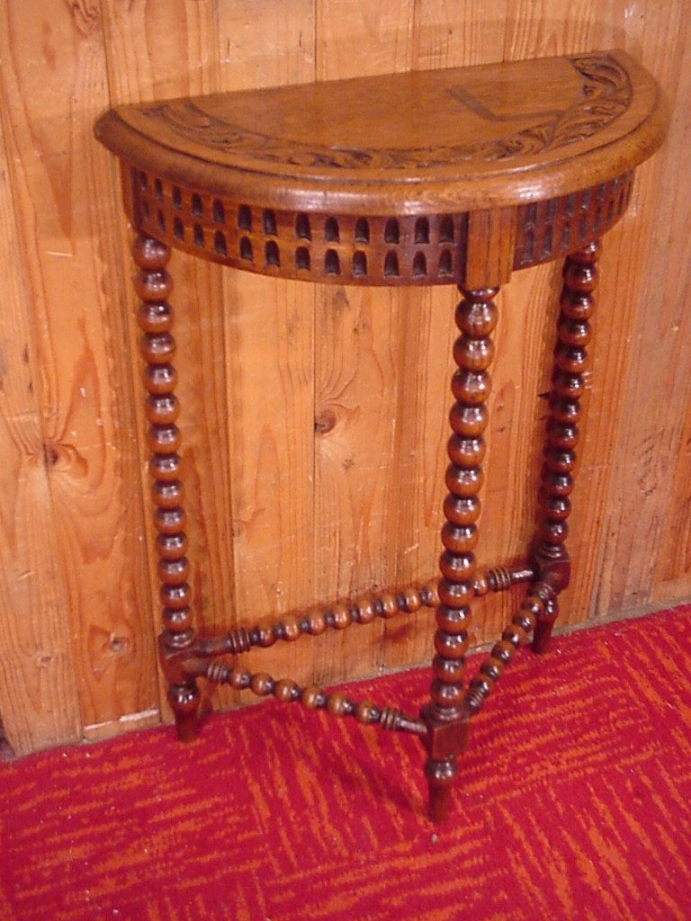 Antiek Engelse side table tafel Muurtafel Wandtafel haltafel, Huis en Inrichting, Tafels | Sidetables, Gebruikt, 25 tot 50 cm