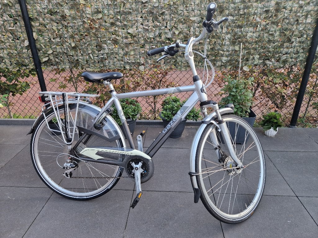 Gazelle Medeo Plus herenfiets – 24 versnellingen, Ophalen, Versnellingen, 49 tot 53 cm, Zo goed als nieuw