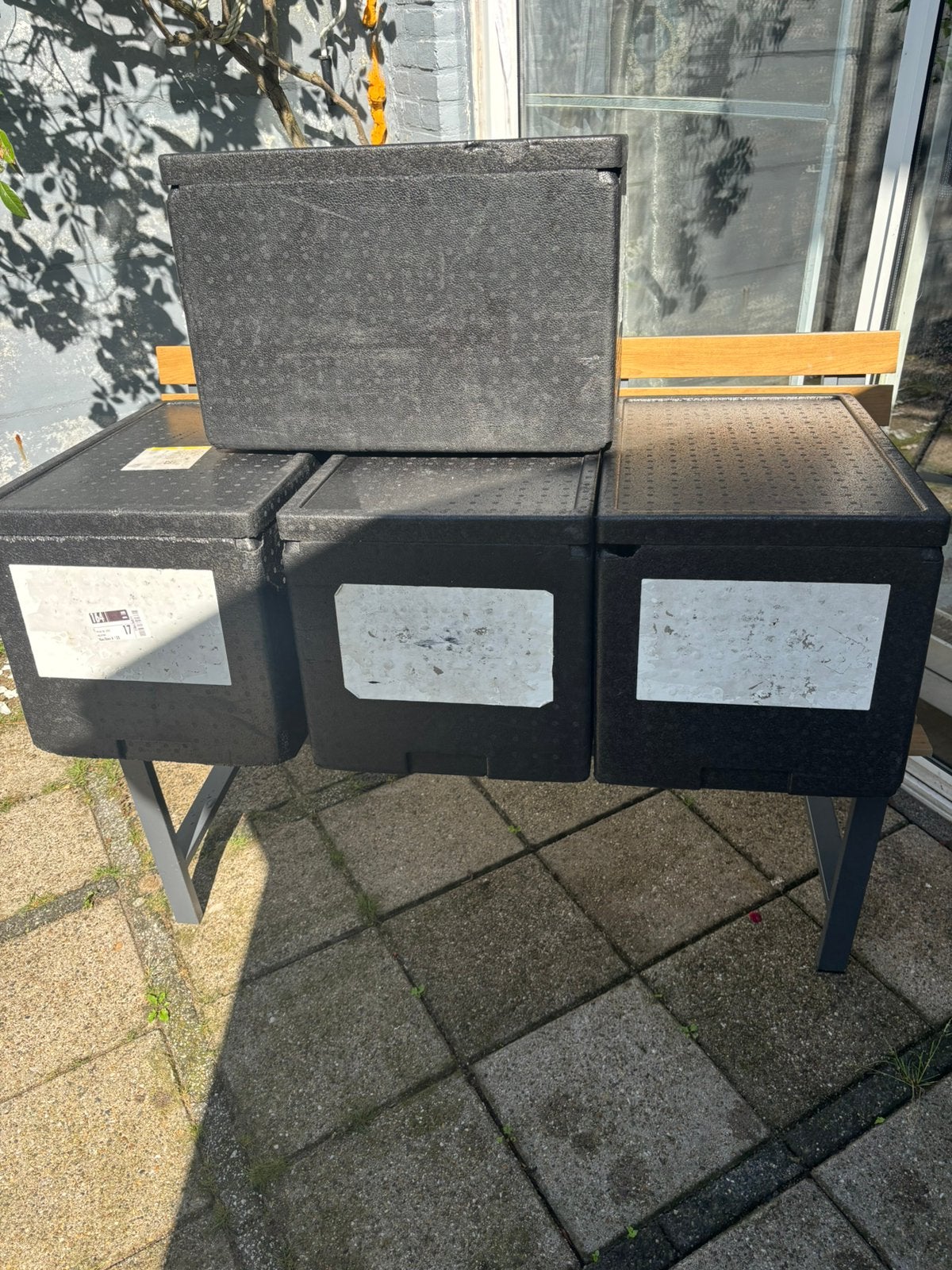 Zwarte EPP Thermoboxen / Isolatieboxen 4 stuks, Ophalen, Gebruikt, Zwart, 50 tot 100 cm