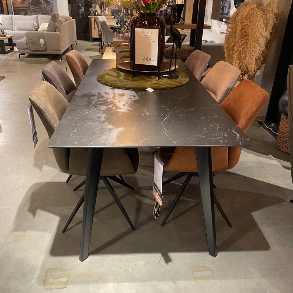 Eettafel Lineto - Keramiek zwart - Pronto Wonen, Niet ingevuld, Niet ingevuld, Niet ingevuld