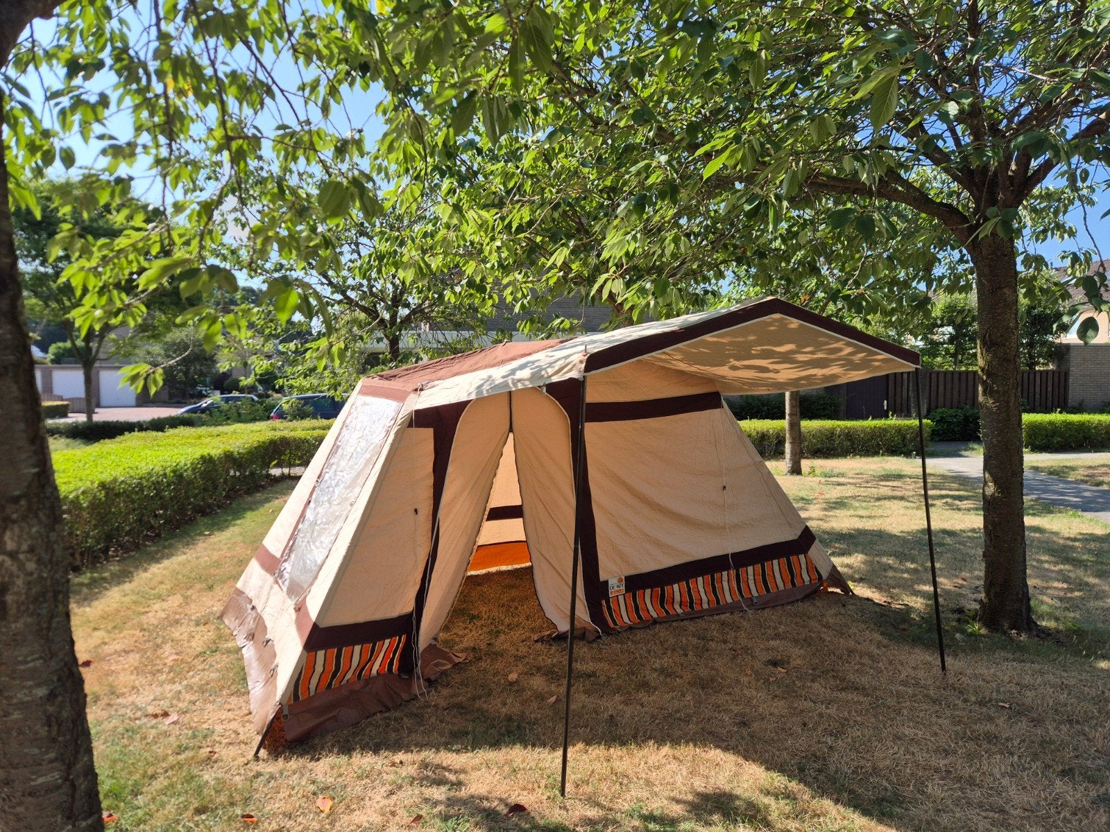 Bungalow tent 3 persoons, Caravans en Kamperen, Tenten, Ophalen, Gebruikt