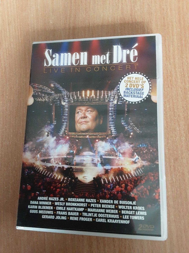 SAMEN MET DRÉ live in concert, dvd, Cd's en Dvd's, Alle leeftijden, Ophalen of Verzenden, Zo goed als nieuw