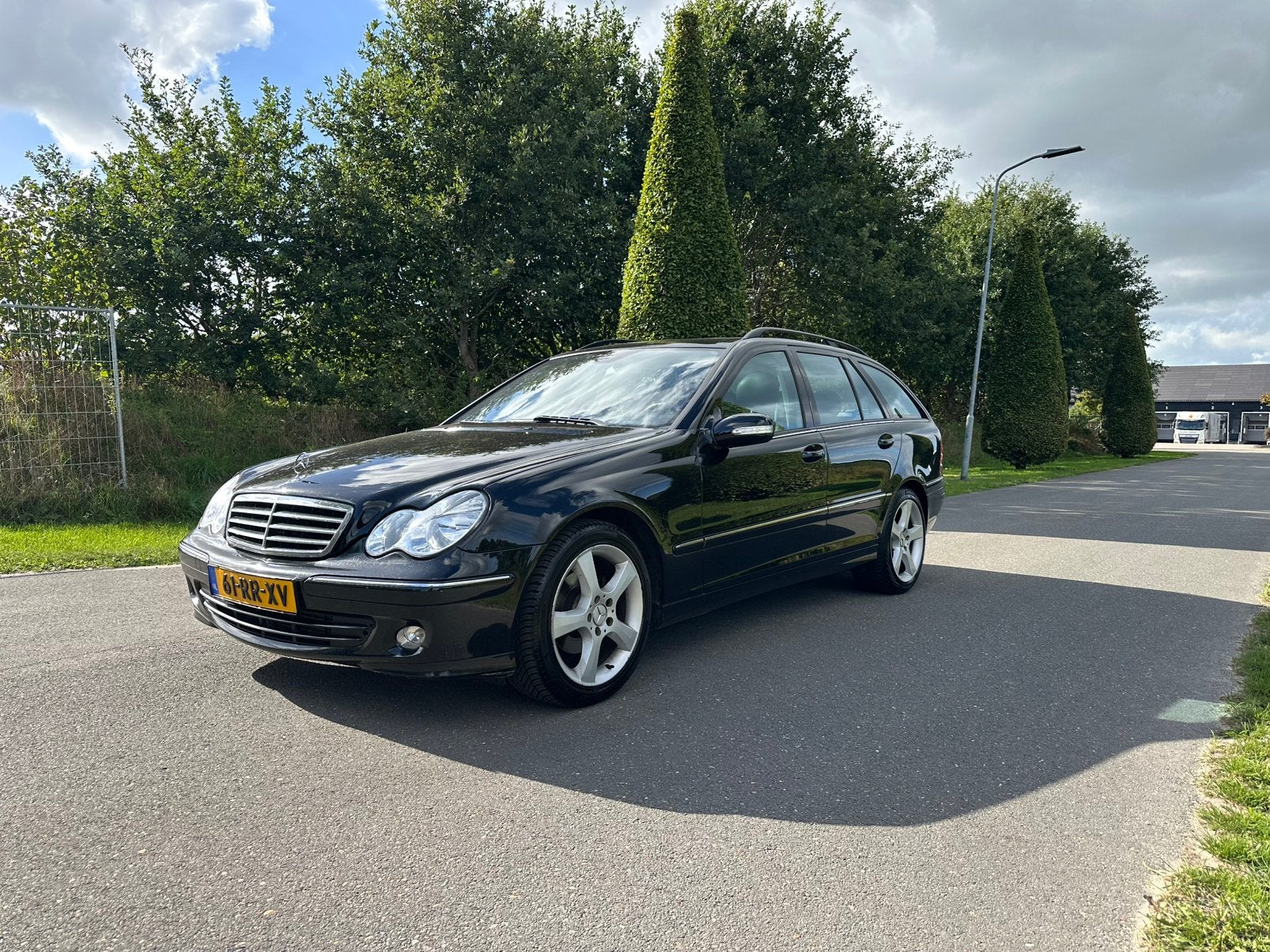 Mercedes-Benz C-Klasse 2.2 CDI C220 Combi AUT 2005 Zwart, Auto's, Automaat, Achterwielaandrijving, 4 cilinders, Zwart
