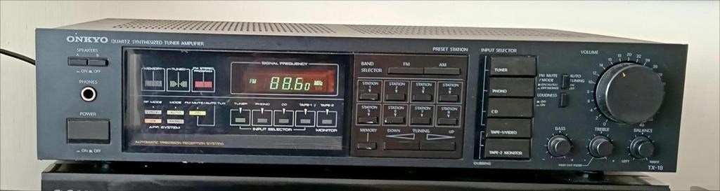 Onkyo TX-18 Quartz Gesynthetiseerde Tuner Versterker, Ophalen of Verzenden, Zo goed als nieuw, Info@smitselectronics.nl, Smitselectronics