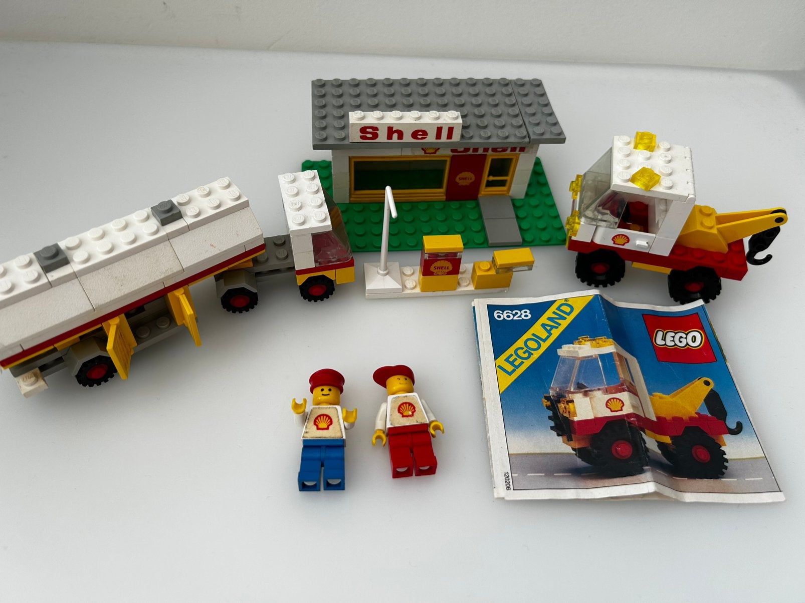 Lego Shell 648 + 671 + 6628 + extra minifiguur Niet compleet, Ophalen of Verzenden, Gebruikt, Lego