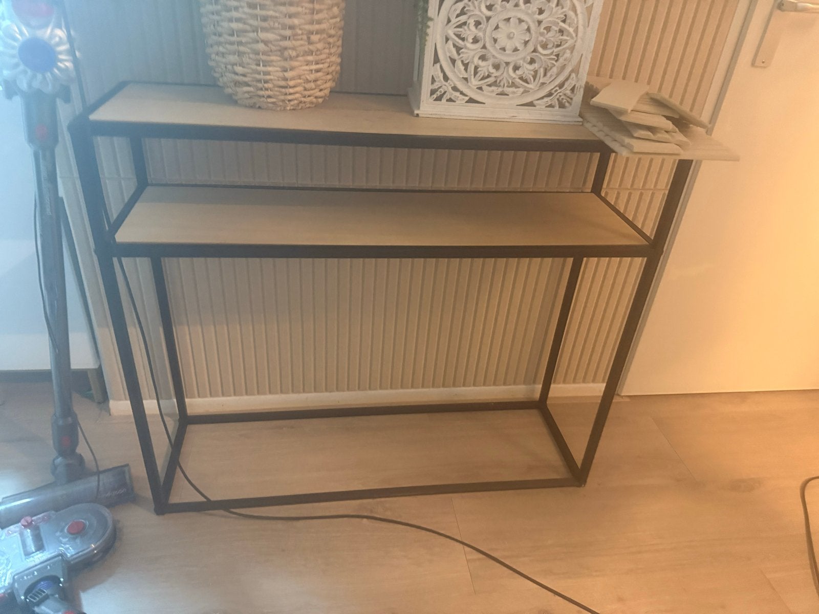 wandtafel met metalen frame, Ophalen, Gebruikt, 50 tot 100 cm, Metaal
