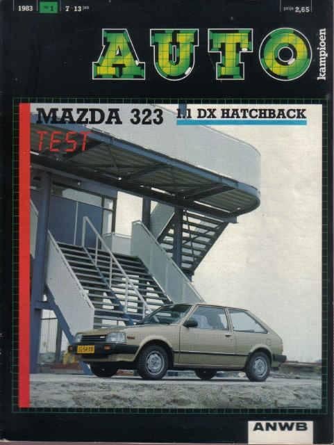 Autokampioen 1 1983 : Mazda 323 hatchback 1.1 DX, Ophalen of Verzenden, Gelezen, Mazda