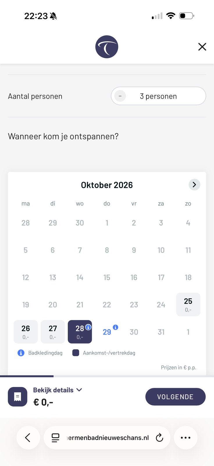 3 Entreekaarten Thermen Bad Nieuweschans geldig t/m 28/10, Tickets en Kaartjes, Drie personen of meer, Cadeaubon, Spa of Sauna