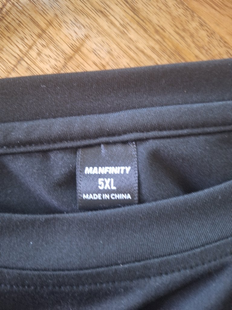 shirt 5xl, Shein, Verzenden, Zwart, Shirt