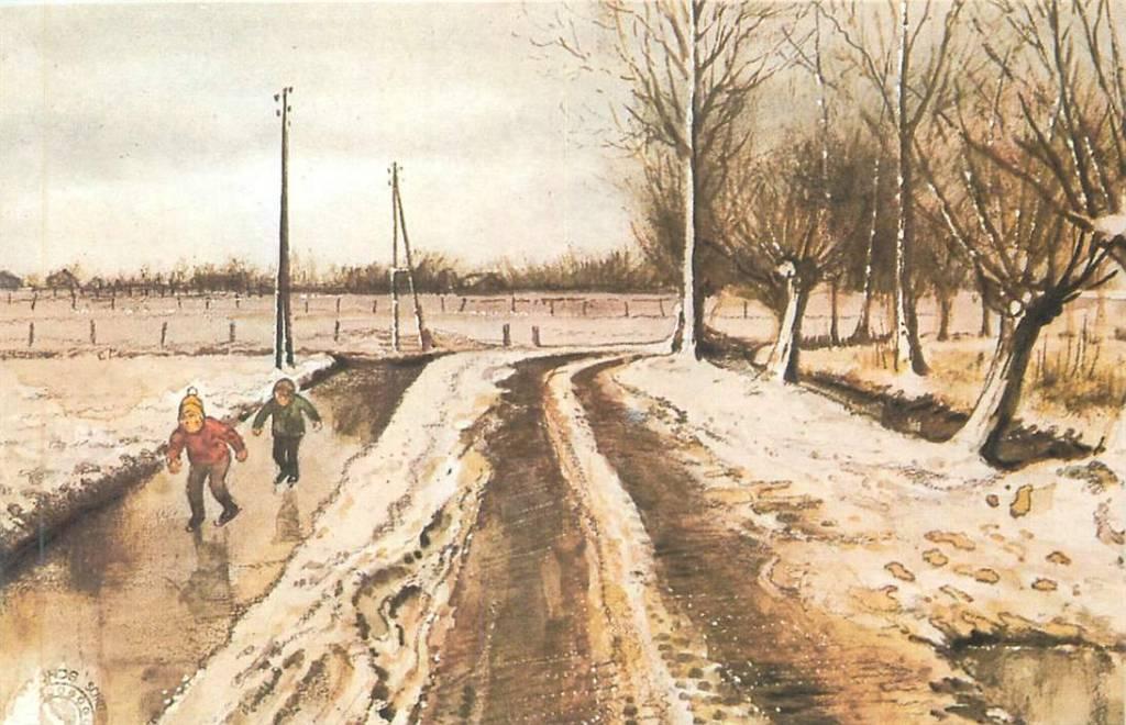 381-253-007 Schaatsen, Verzenden, Voor 1920, Zuid-Holland