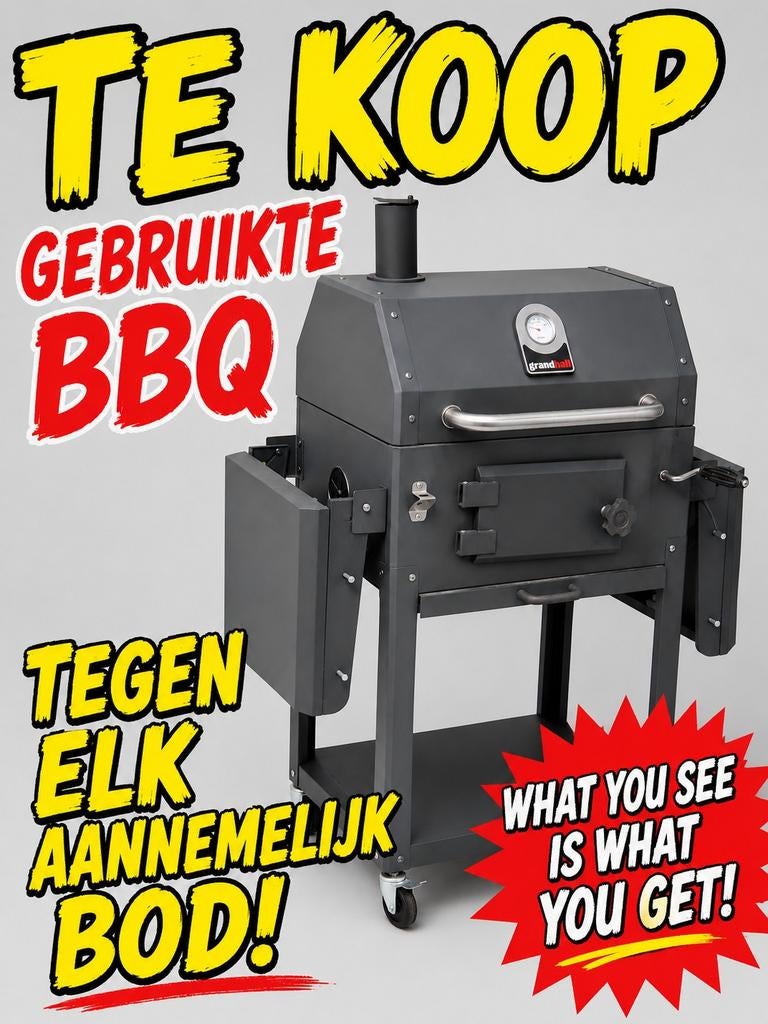 Gebruikte bbq tegen koop, Ophalen, Gebruikt