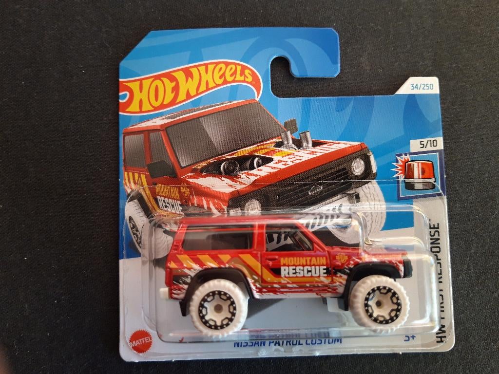 Hotwheels Nissan Patrol Custom Mountain Rescue, Ophalen of Verzenden, Zo goed als nieuw, Auto