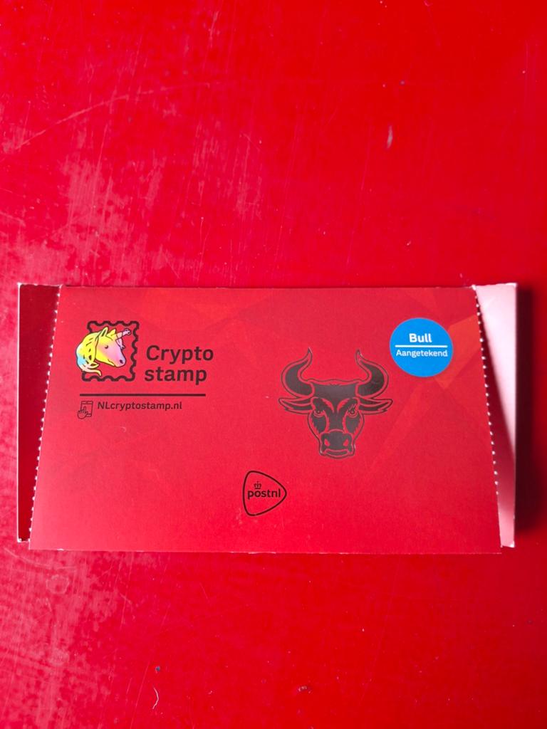PostNL Crypto Stamp 'Bull' - Nieuw en Ongebruikt, Ophalen of Verzenden, Na 1940, Postfris