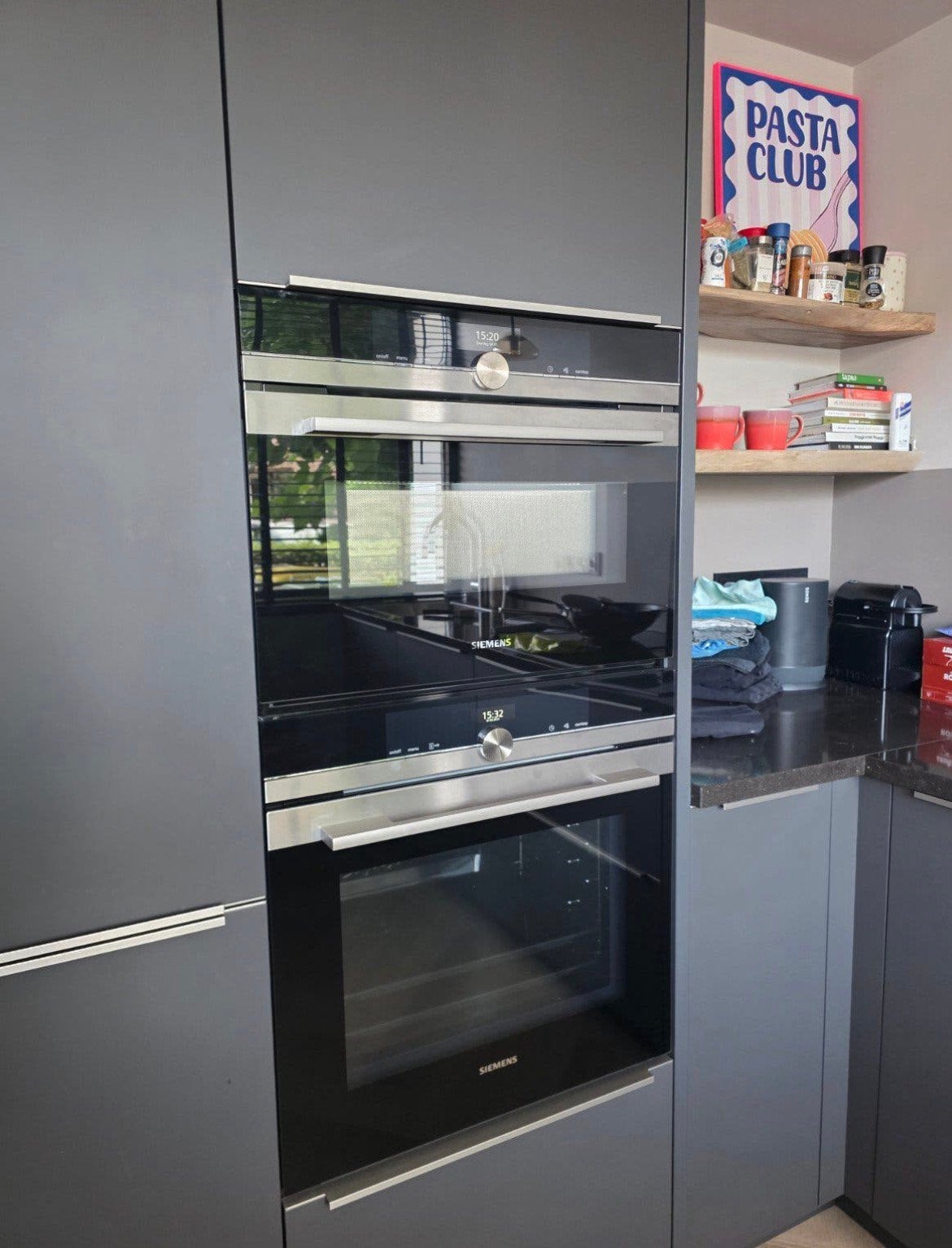 Luxe Siemens inbouwset – Solo oven + Combi-oven/magnetron, Ophalen
